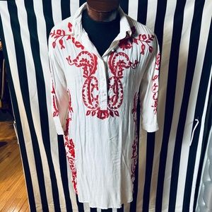 Golfdodobaror embroidered shirt dress tunic - NEW!